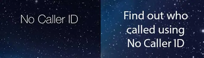 no caller Id header image