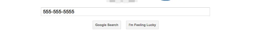 Type your phone number into google