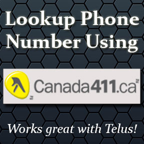 Reverse Lookup a Phone Number using Canada411