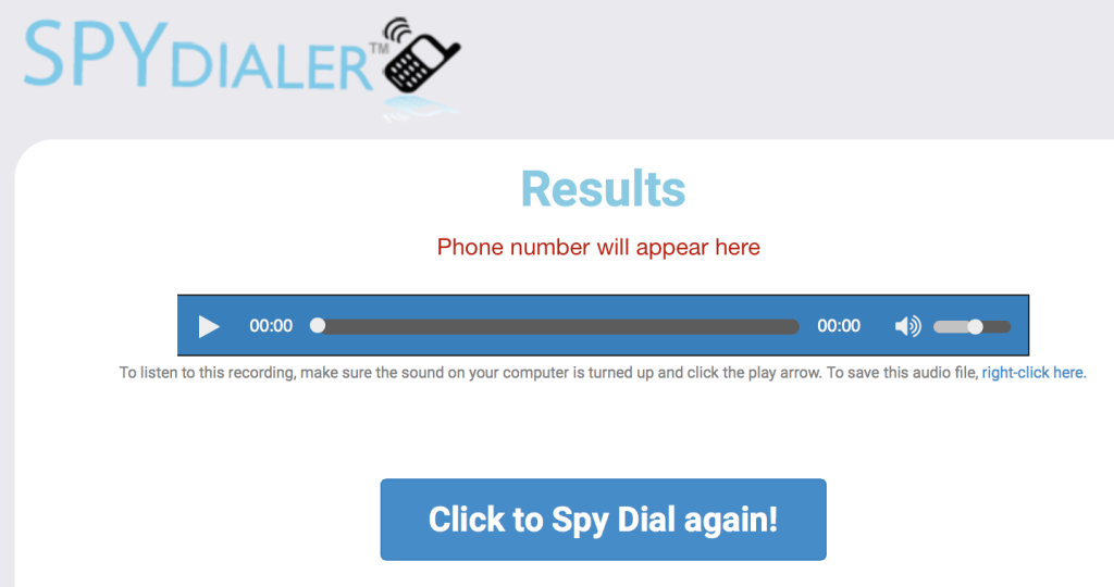 results of using the spy dialer service