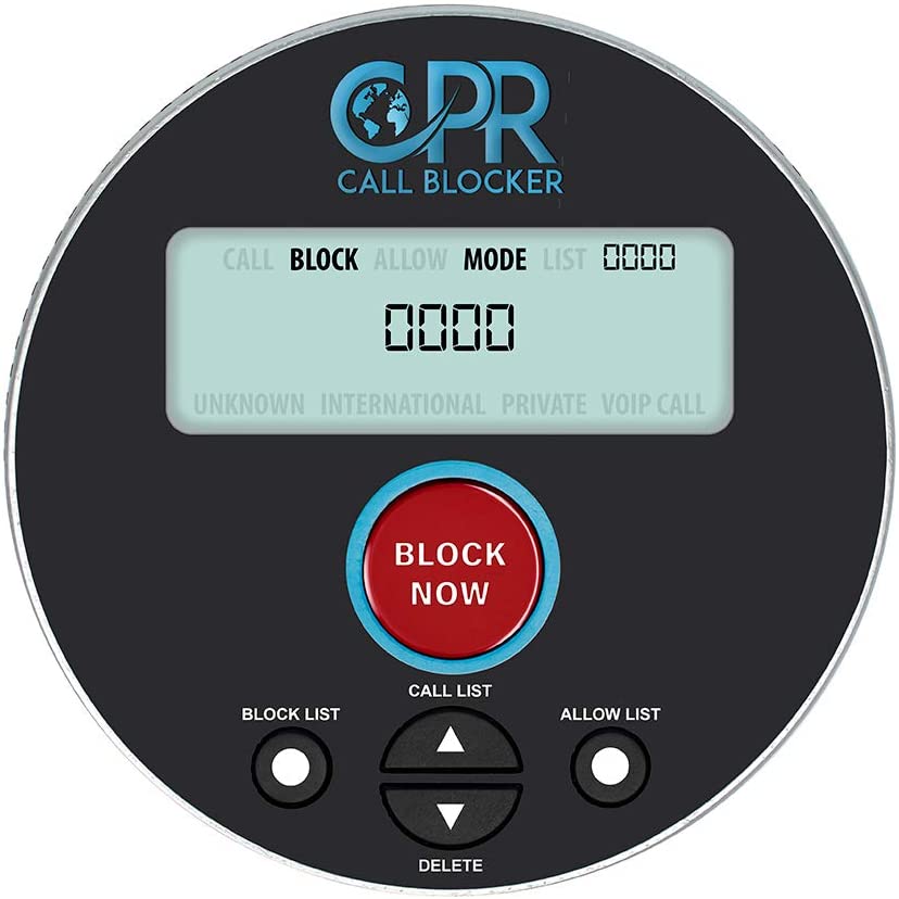 Photo of the CPR call blocker device