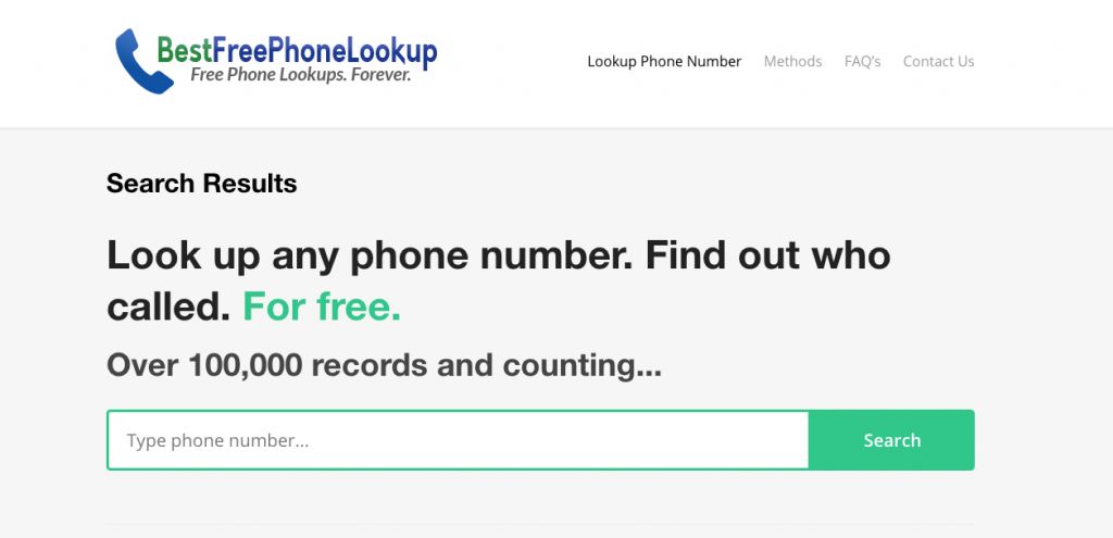 Best Free Phone Lookup - Reverse Phone Number Lookup Tool - free to use! 